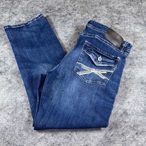 TK Axel Men's Jeans 36x32 Slim Boot Cut Stretch 7 Pocket Medium Wash Cowboy